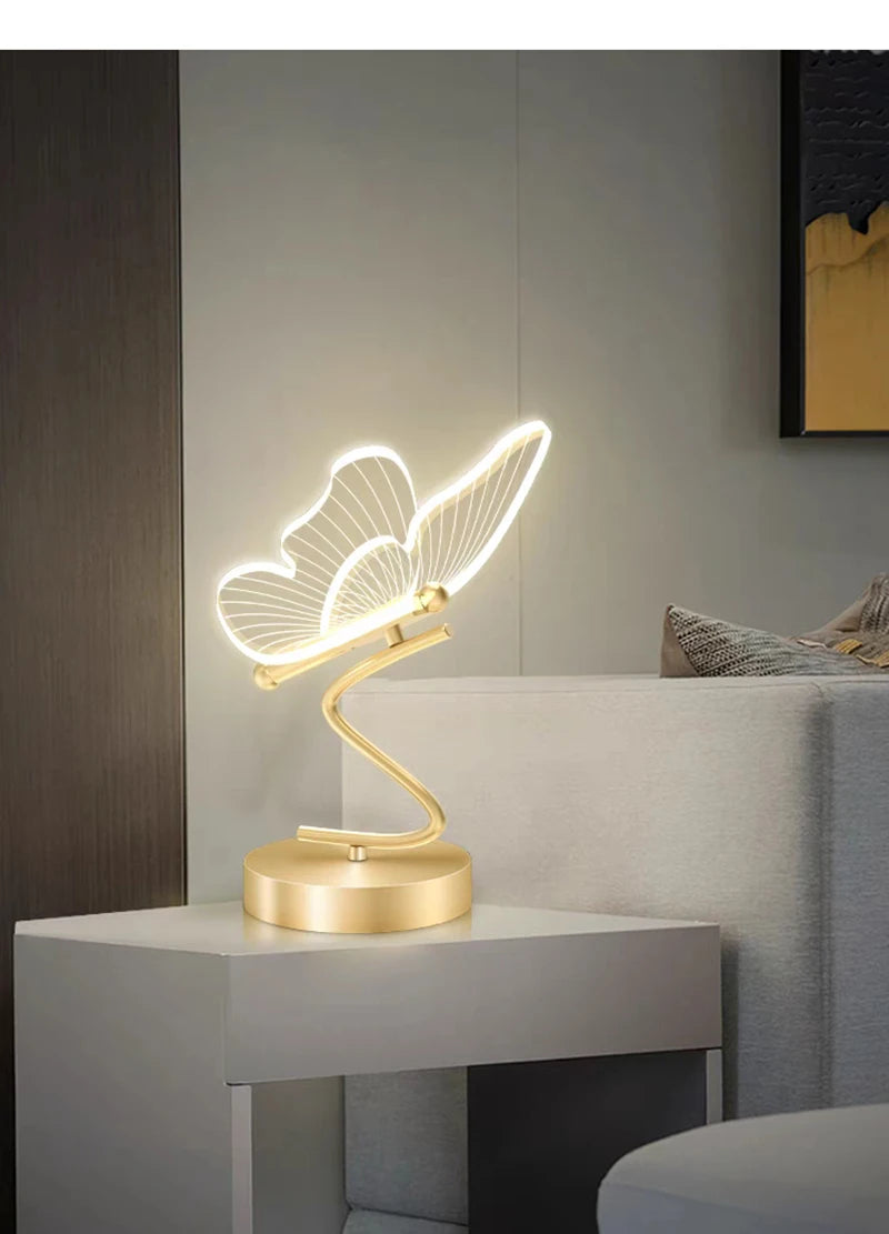 Cartmela Nordic LED Desk Lamp – Butterfly