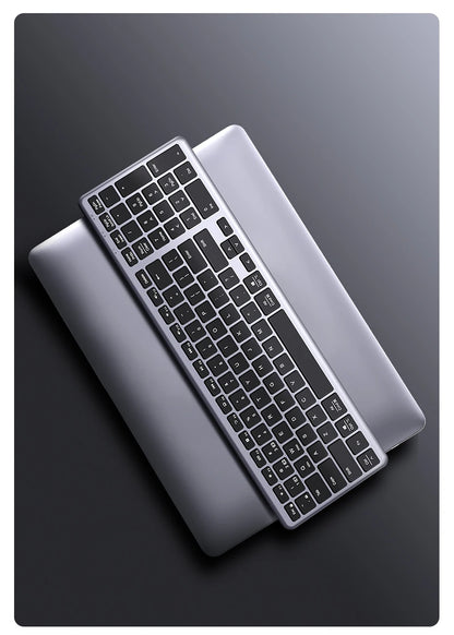 Wireless Bluetooth 5.0 Keyboard – 99 Keys Russian/Korean/English