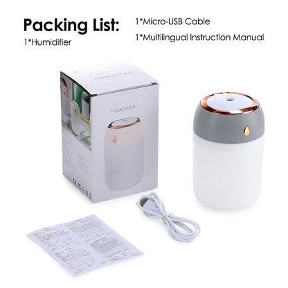 Mini Air Humidifier USB Colorful Light