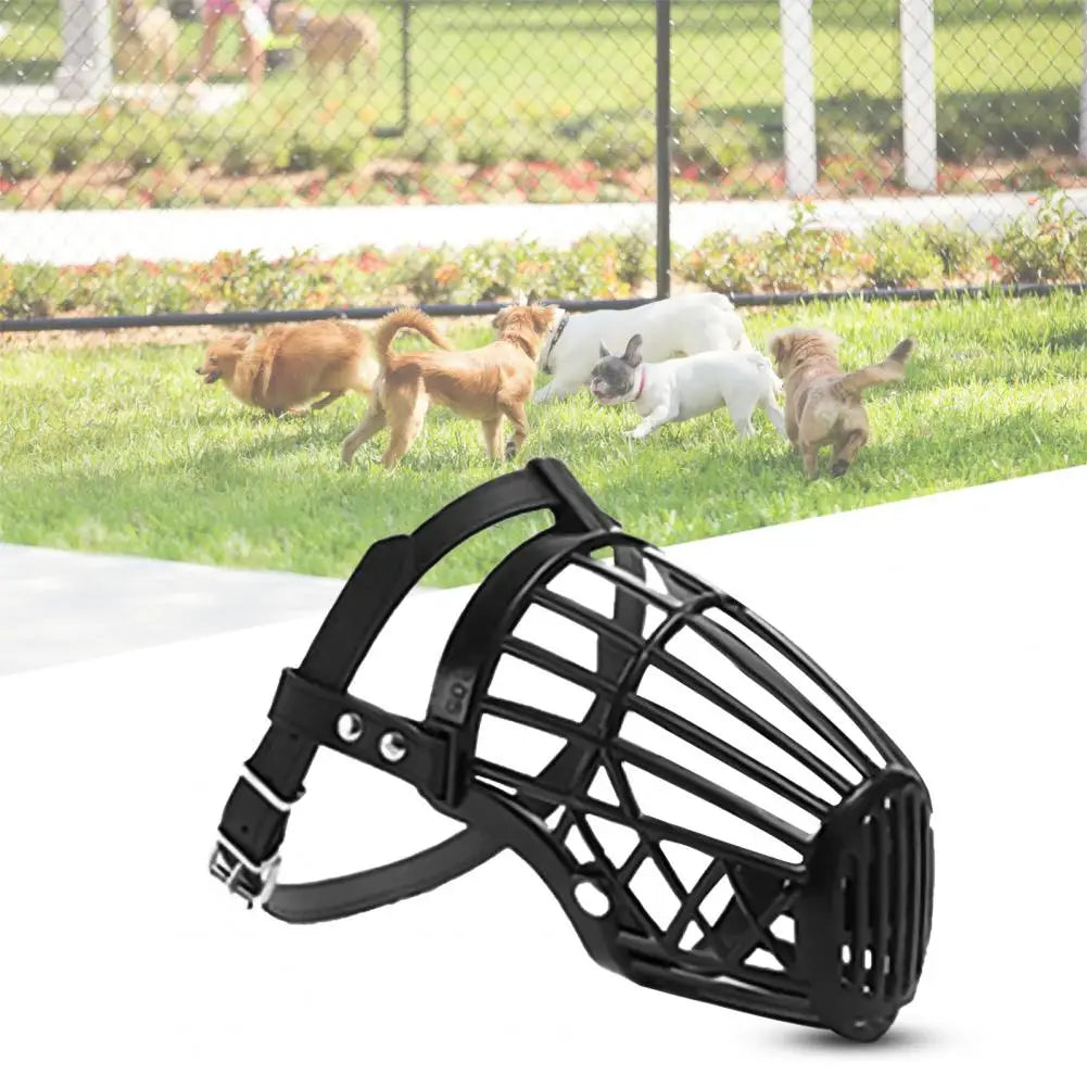 Adjustable Dog Muzzle – Soft Basket Design for All Sizes