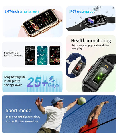 Cartmela 2025 Sports Smartwatch | Waterproof GPS Fitness Tracker for Men & Women