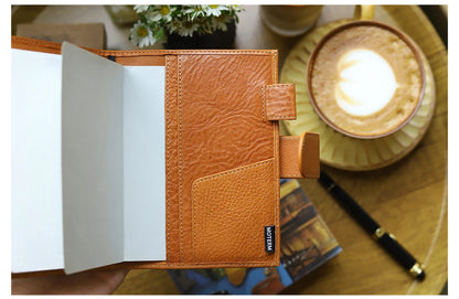 A6 Plus Leather Notebook Cover – Full Grain Vegetable Tanned