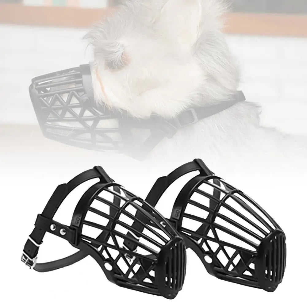 Adjustable Dog Muzzle – Soft Basket Design for All Sizes