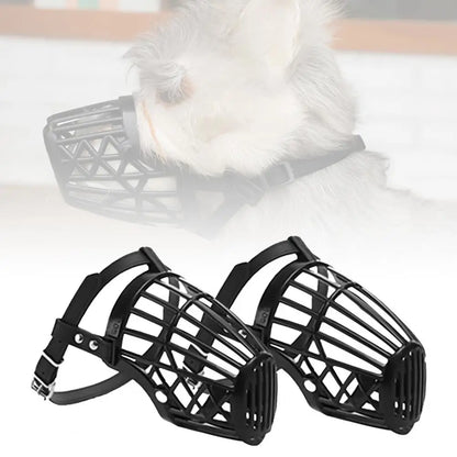 Adjustable Dog Muzzle – Soft Basket Design for All Sizes