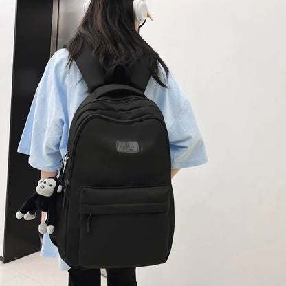 Fashion Waterproof Nylon Backpack – Schoolbag for Teens & Students