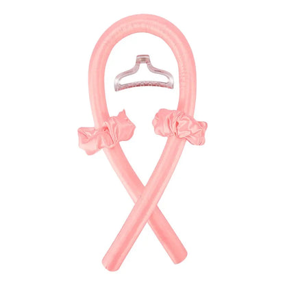 Silk Heatless Curling Rod – No-Heat Ribbon Hair Roller Headband