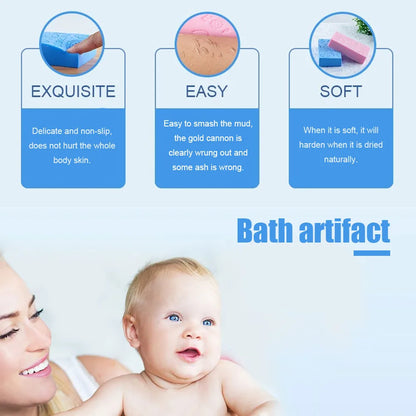 Soft Exfoliating Body Scrubber – Bath Sponge & Skin Cleaner
