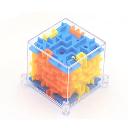 3D Maze Magic Cube Puzzle Toy with Rolling Ball for Kids & Adults