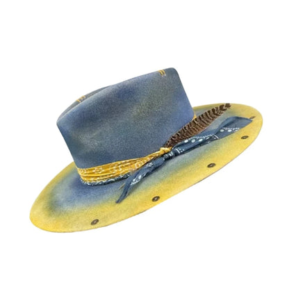 Wool Homburg Panama Hat – Unisex Western Photo Prop Headwear