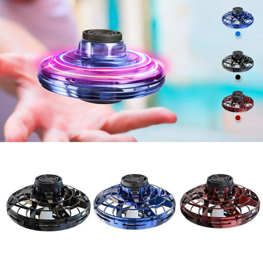 Mini LED UFO Drone Spinner – Fingertip Flying Toy for Kids