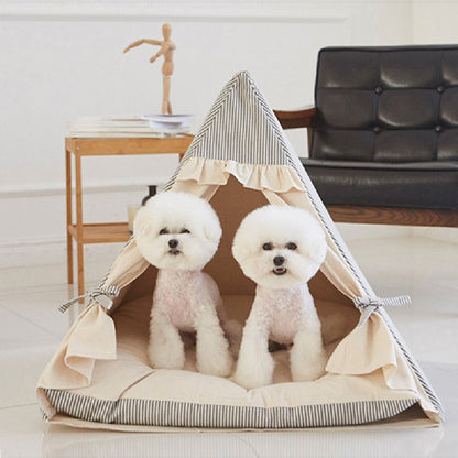 Warm Detachable Pet Kennel – Soft Washable Dog & Cat Bed