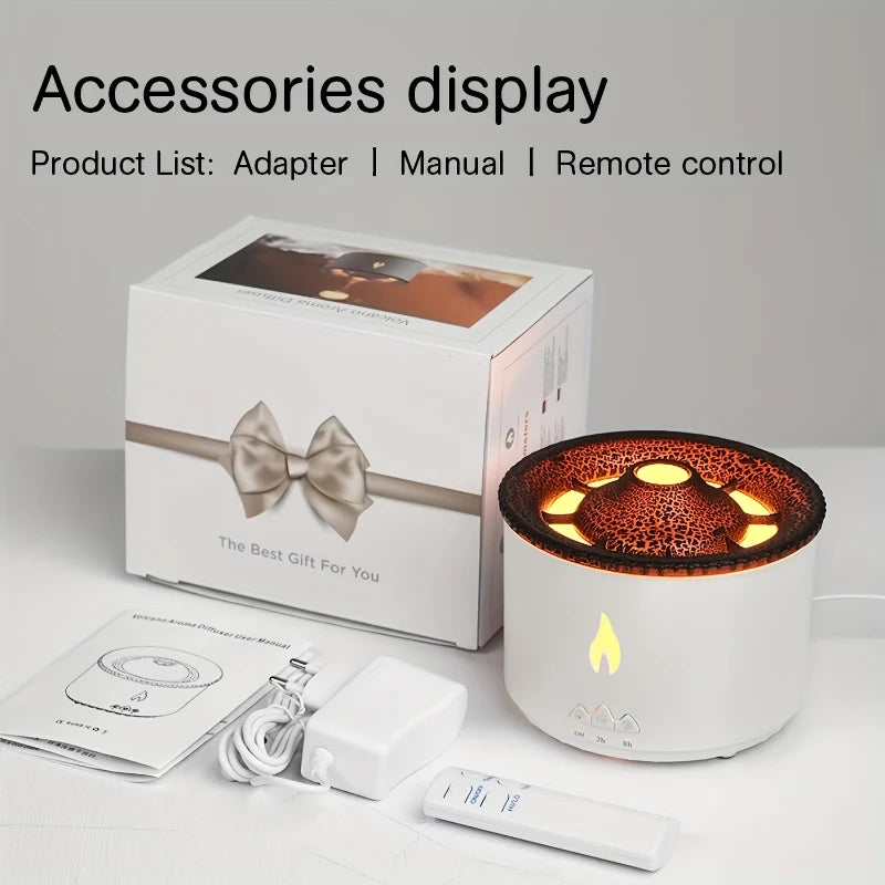 Remote control diffuser with night light feature

